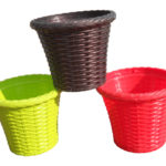 Stylish Fiber  Pot For Indoor and Outdoor Gardening – Multiple Colors