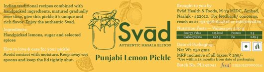 Homemade Punjabi Lemon Pickle, Made with love