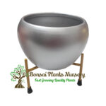Stylish Printed Metal Planter with Tripod Metal Stand Multicolor – Design Code  A35