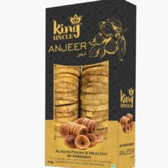 King Uncle Anjeer (DDried Figs) (Vacuum Pack) - 250 Grams - Golden Pack
