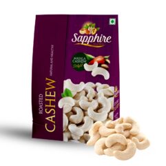 SAPPHIRE Dry Nuts Roasted and Salted Cashews(240 Grade | Big Size Kaju) (250gm)