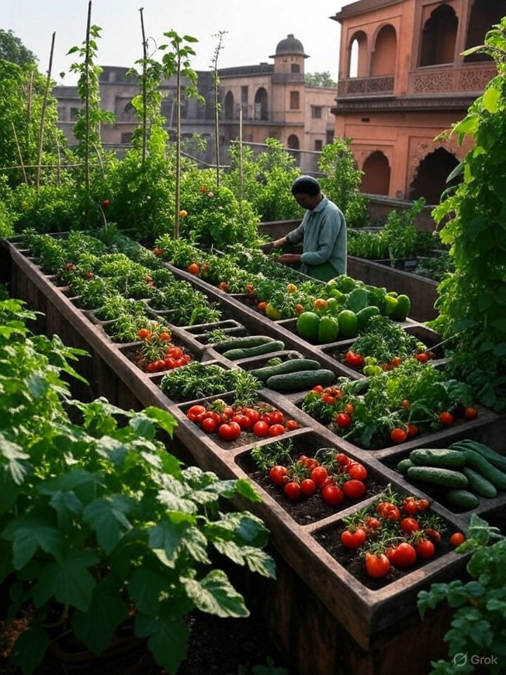 बालकनी में किचन गार्डन