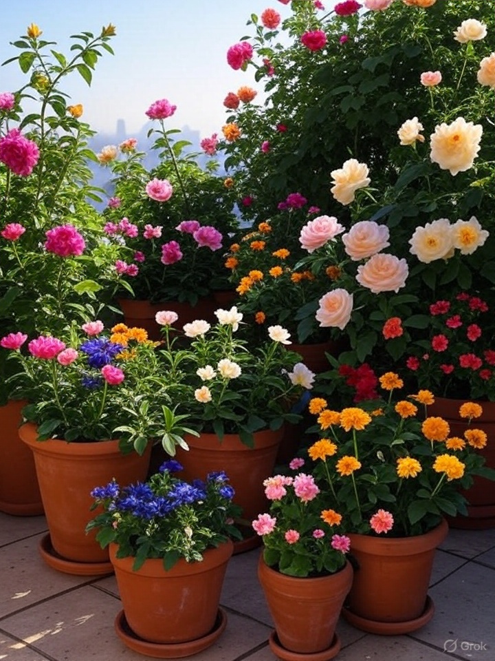 Best flower plants to grow on rooftop garden