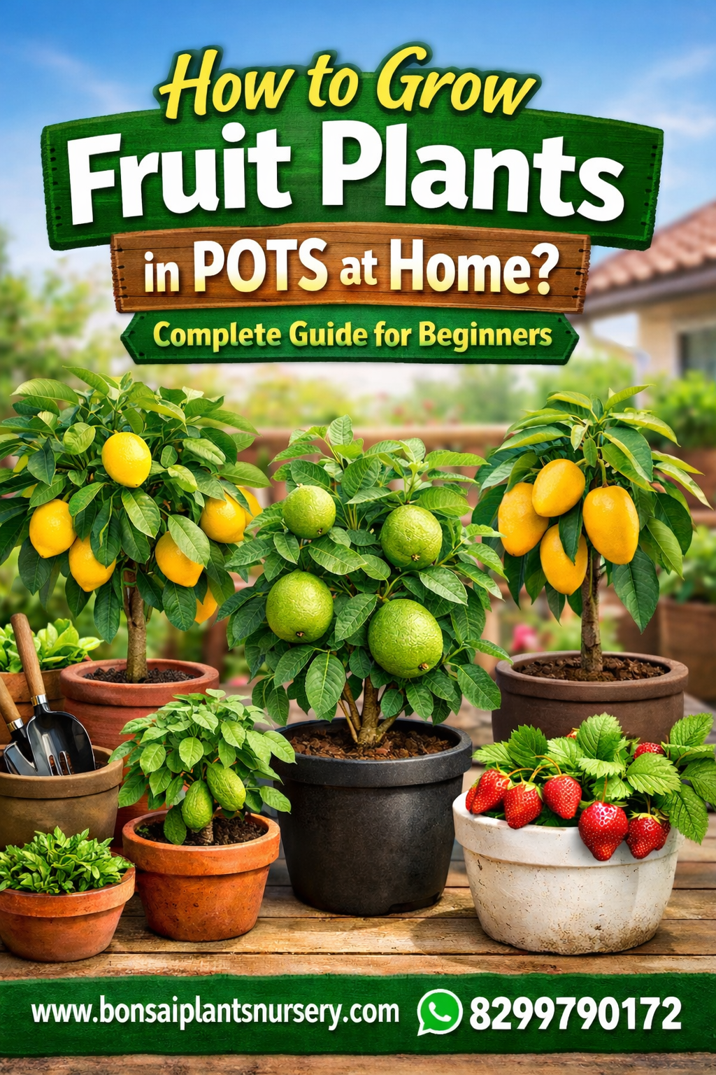 How to Grow Fruit Plants in Pots at Home