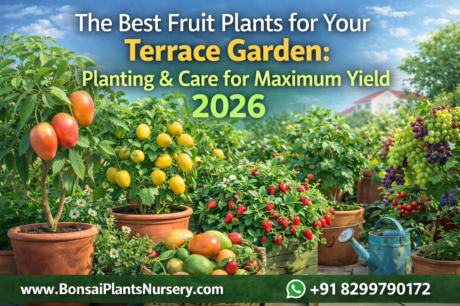 Best Fruit Plants for Terrace Garden (Ultimate Detailed SEO Guide – 2026)