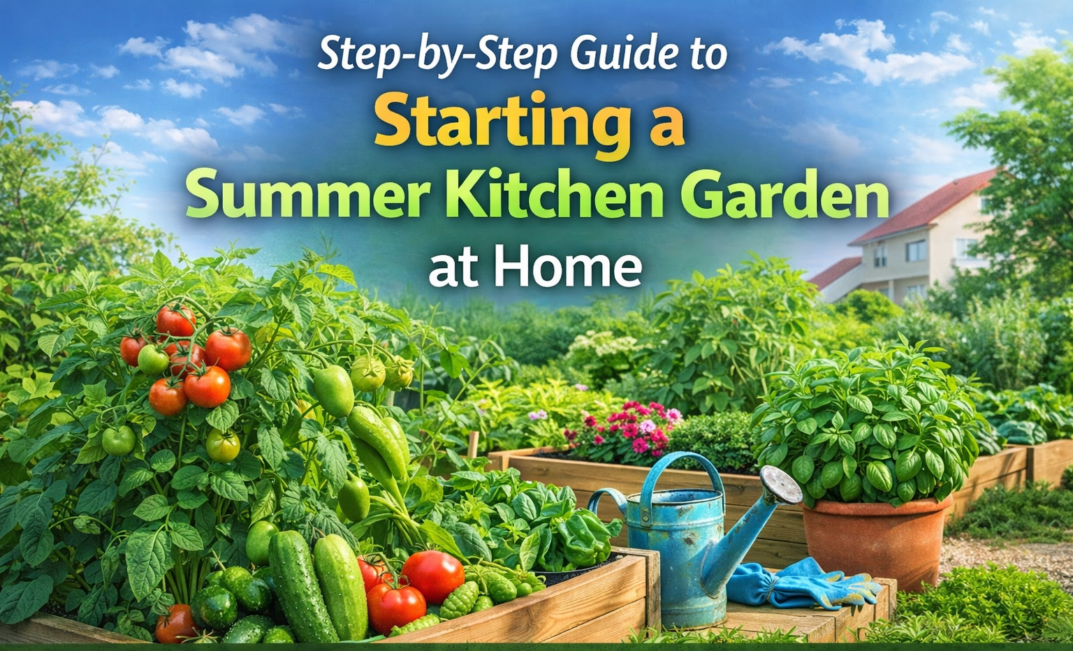 How to Start a Summer Kitchen Garden at Home (Ultimate 5200+ Words Expert Guide – 2026)