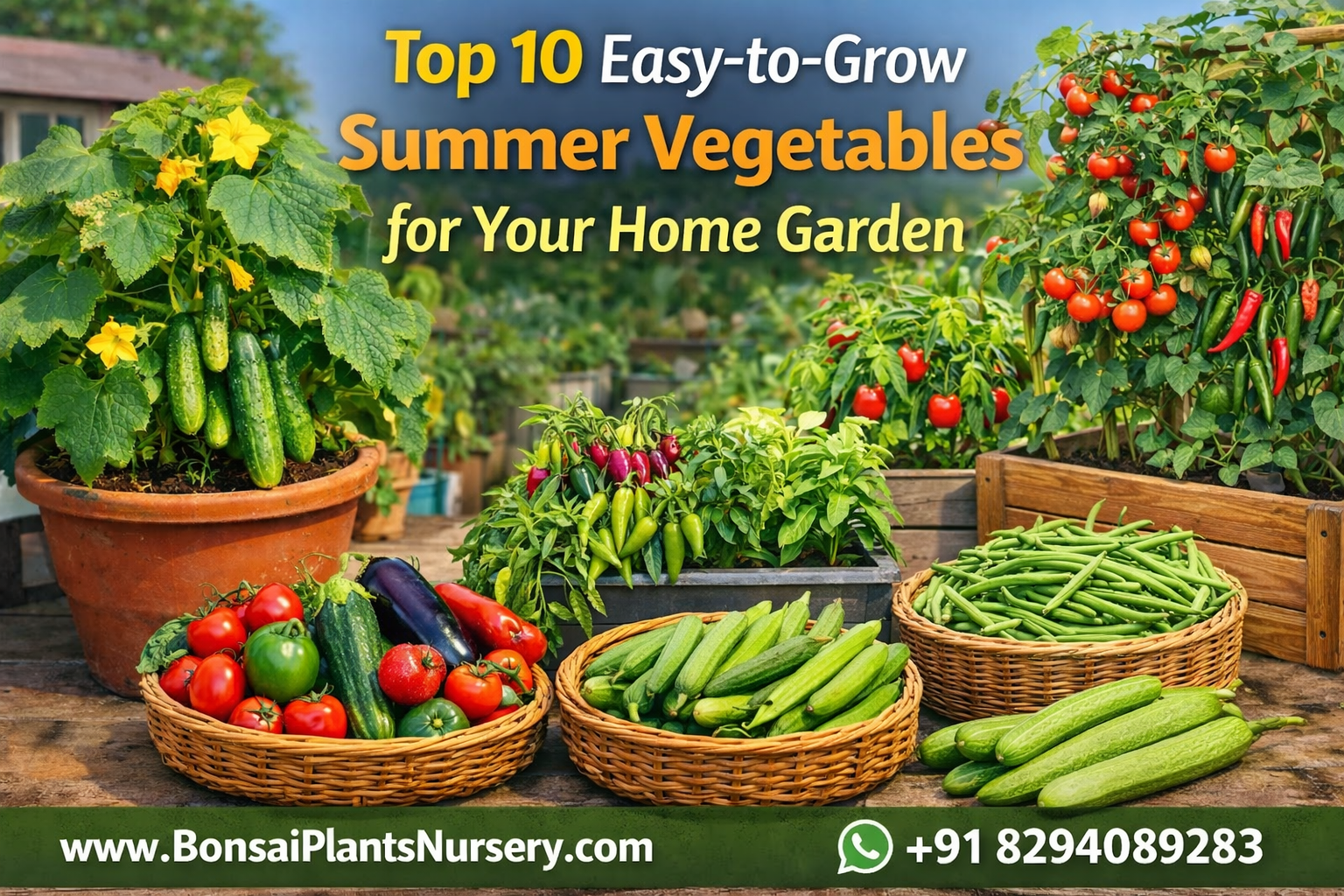 10 Easiest Plants to Grow at Home in Summer to Stay Fresh & Hydrated (Complete 5200+ Words SEO Guide)